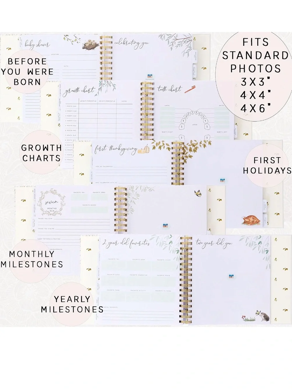 The Story of You Baby Memory Book - White Woodland Keepsake